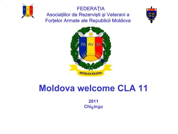FEDERATIA Asociatiilor de Rezervisti si Veterani a Fortelor Armate ale Republicii Moldova
