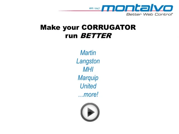 Make your CORRUGATOR run  BETTER Martin Langston MHI Marquip United …more!