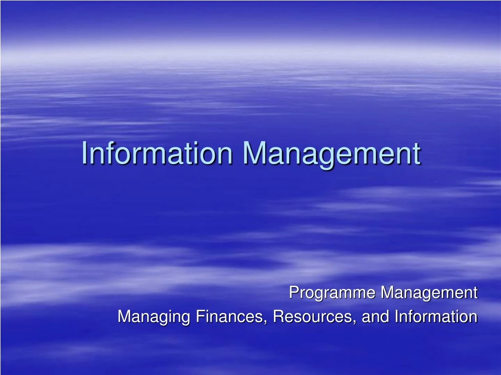 information management