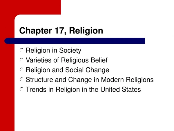 Chapter 17, Religion