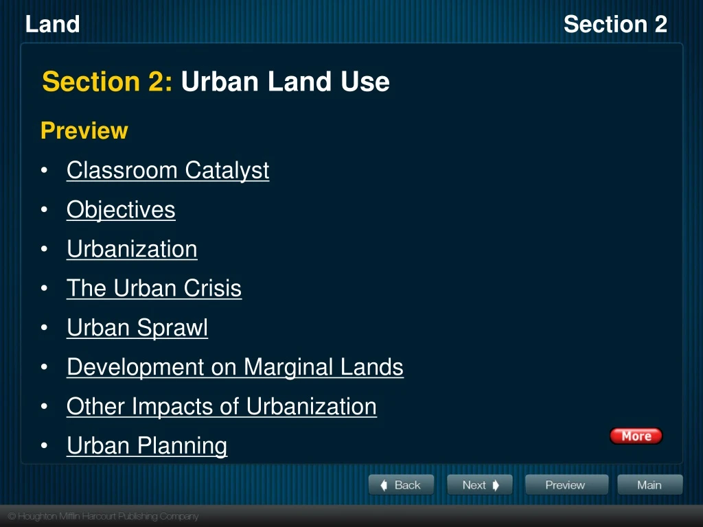 section 2 urban land use