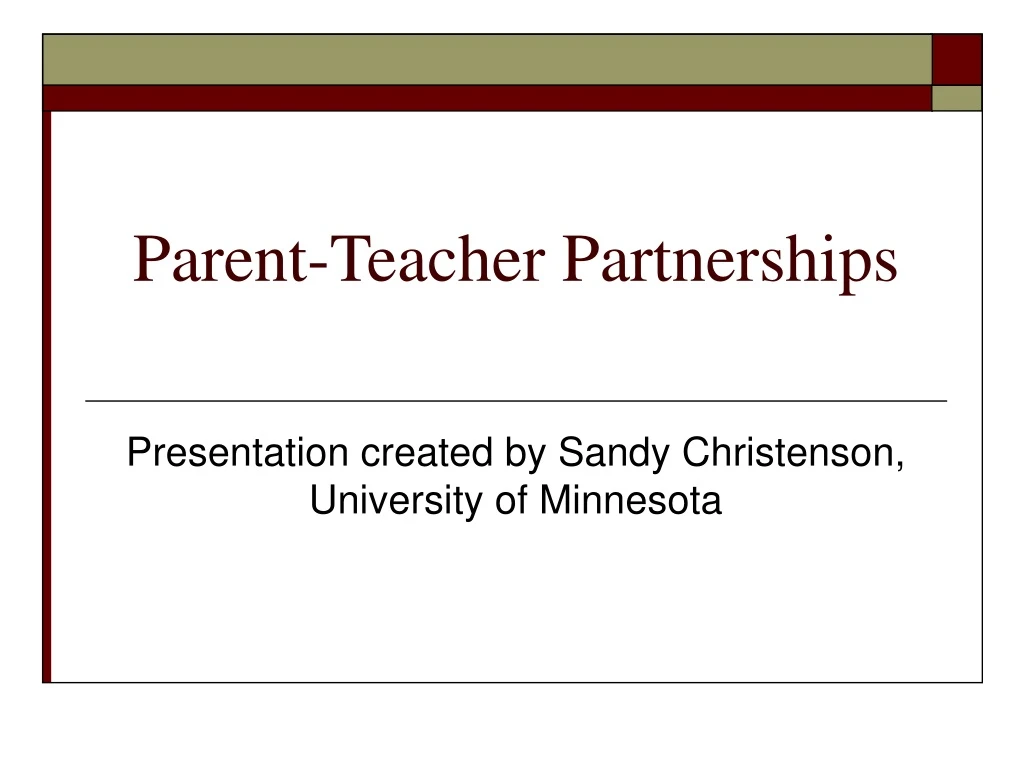 parent teacher partnerships