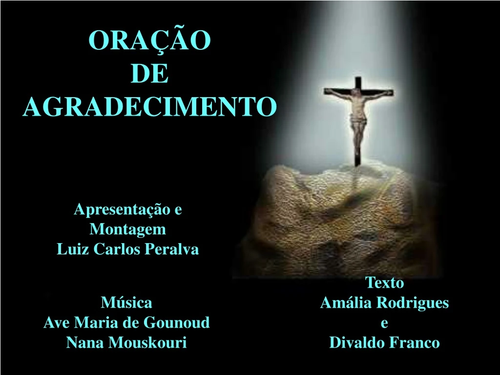 ora o de agradecimento