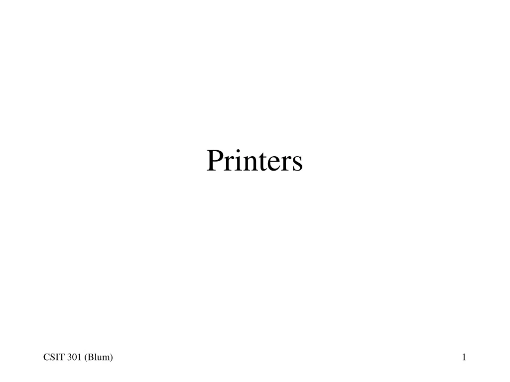 printers