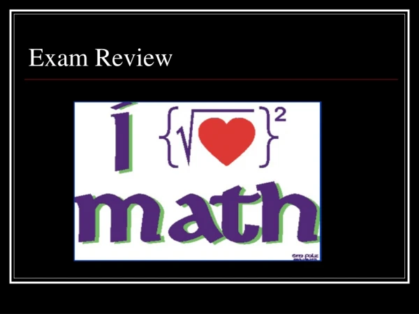 Exam Review