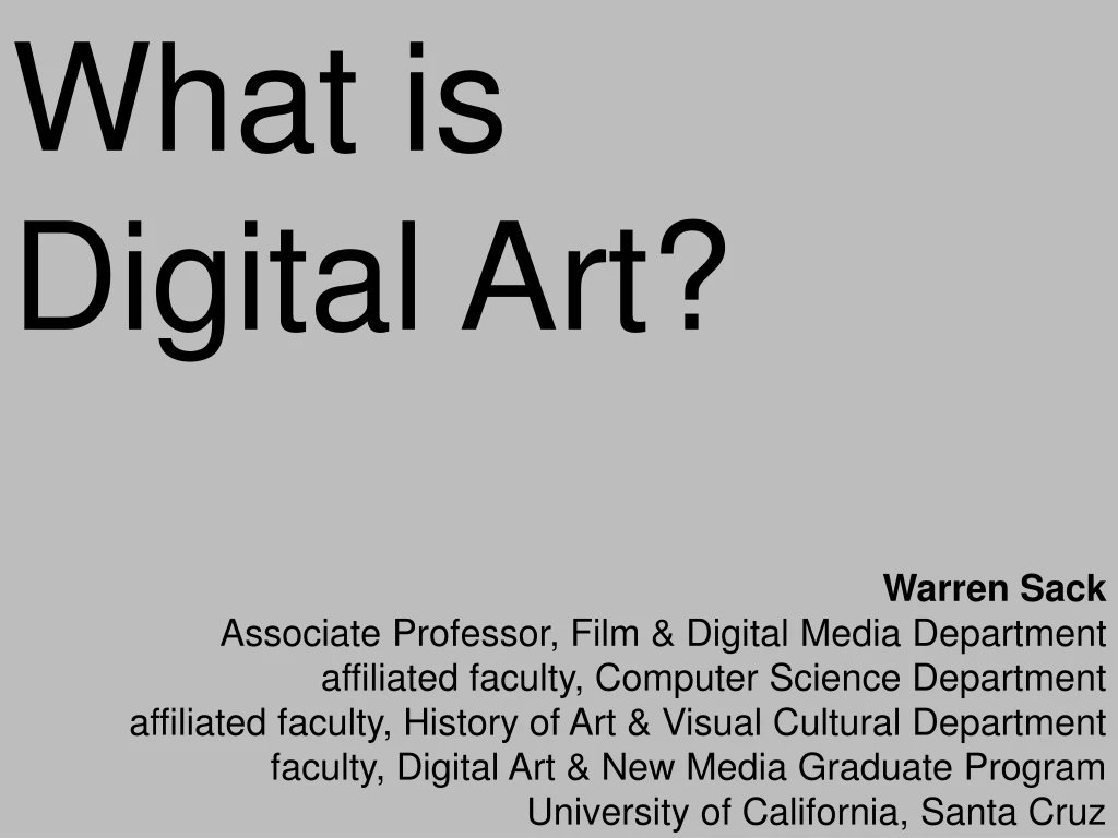 what is digital art