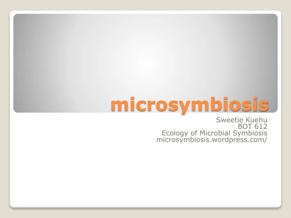 microsymbiosis