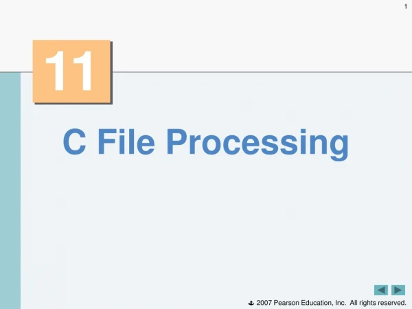 C File Processing