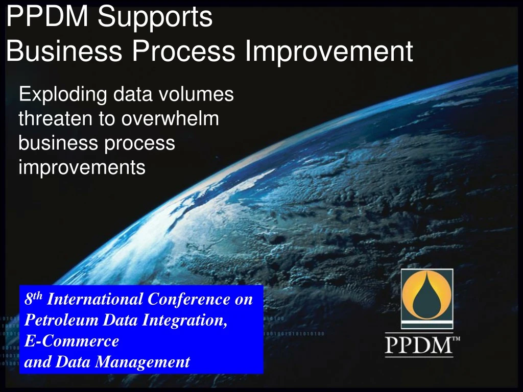 ppdm supports business process improvement