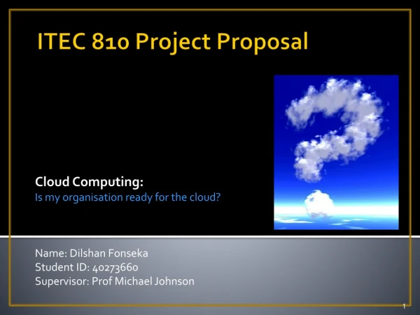 ITEC 810 Project Proposal