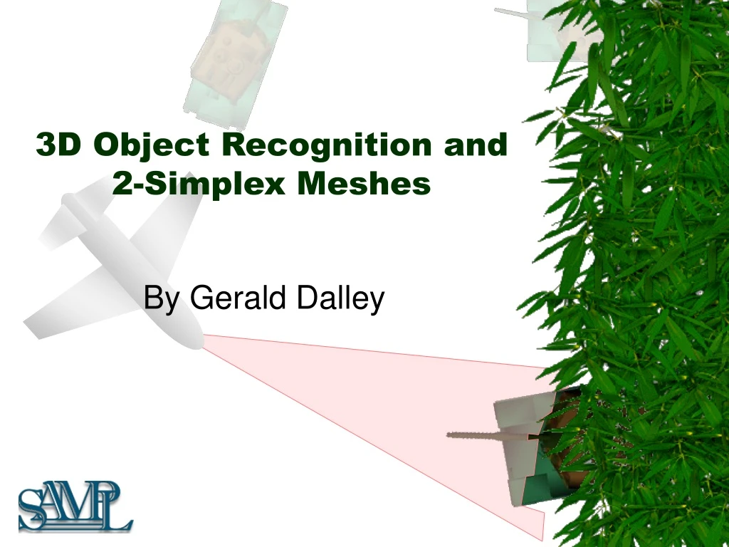 3d object recognition and 2 simplex meshes