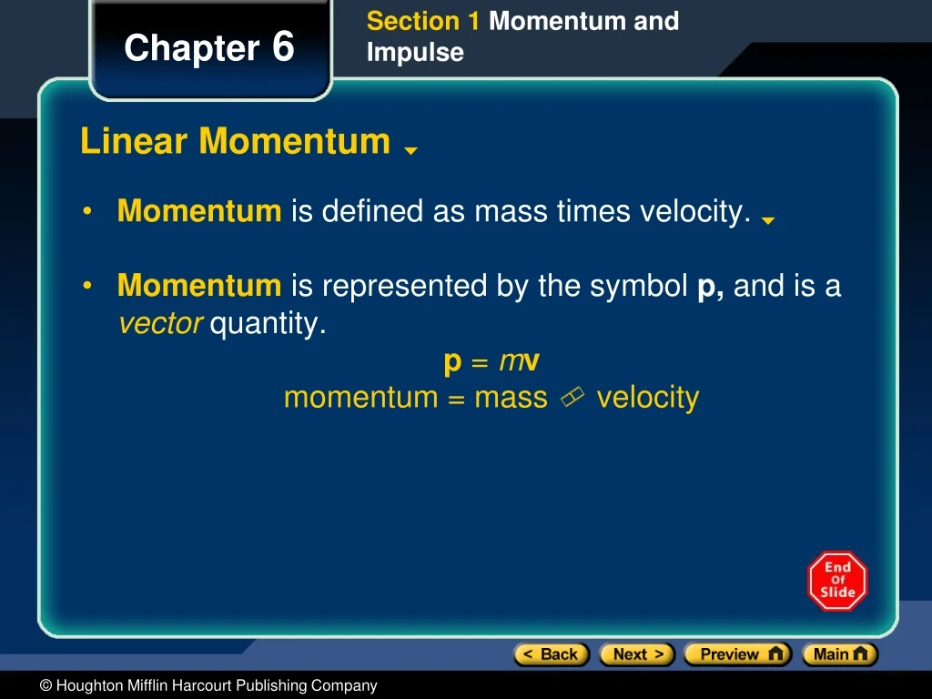 linear momentum