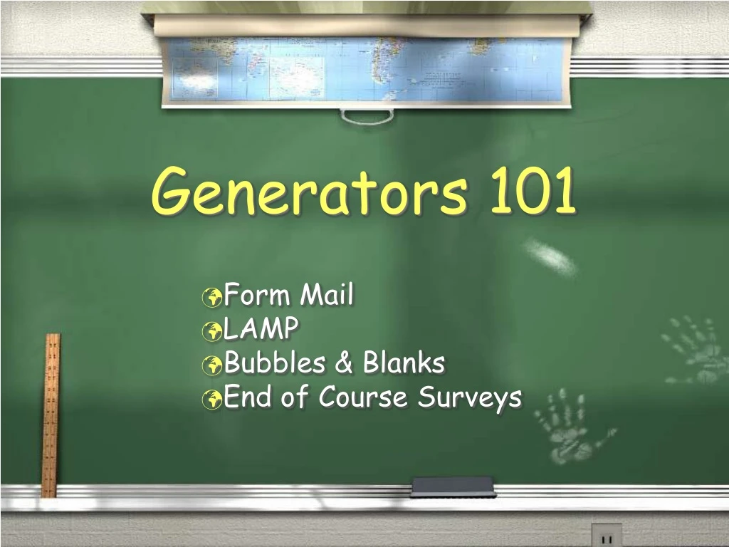 generators 101