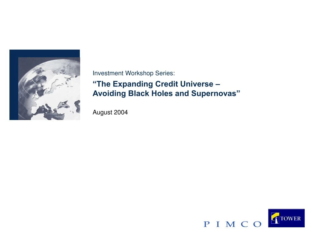 investment workshop series the expanding credit