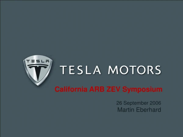 California ARB ZEV Symposium
