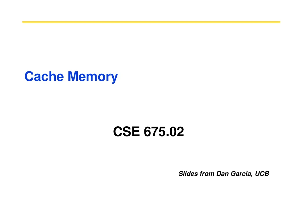 cache memory