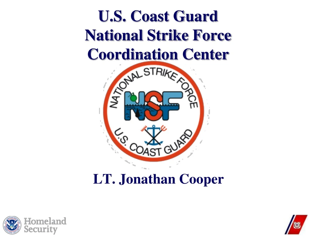 u s coast guard national strike force coordination center