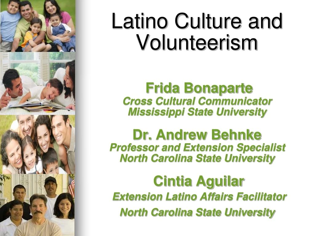 latino culture and volunteerism frida bonaparte