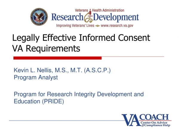 Legally Effective Informed Consent VA Requirements