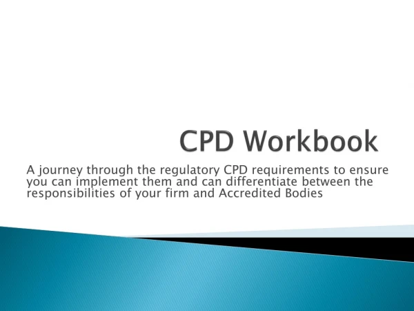 CPD Workbook