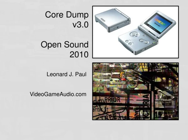 Core Dump v3.0 Open Sound 2010