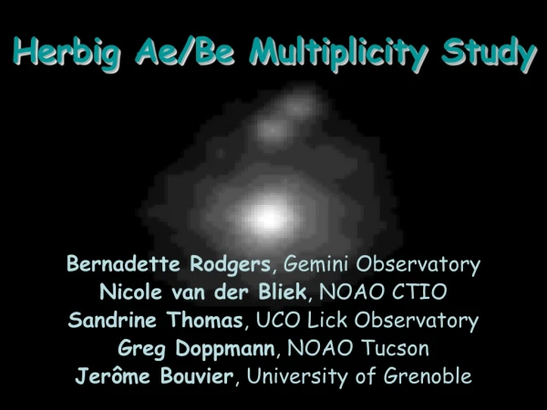 Herbig Ae/Be Multiplicity Study