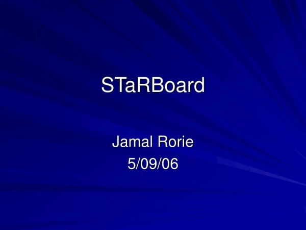 STaRBoard