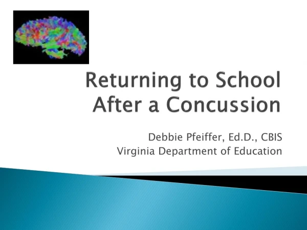 Returning to School  After a Concussion