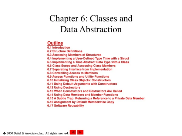 Chapter 6: Classes and Data Abstraction