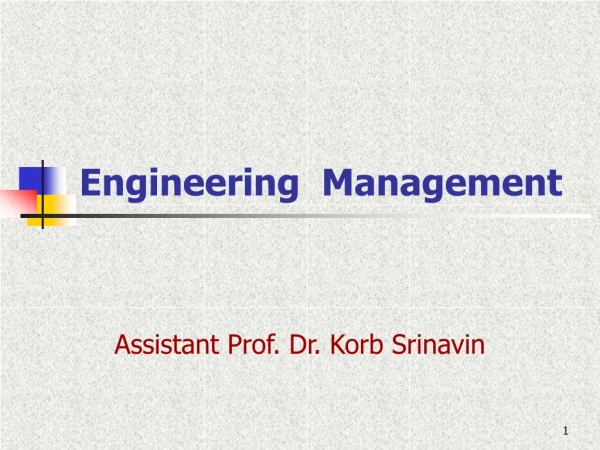 Engineering  Management