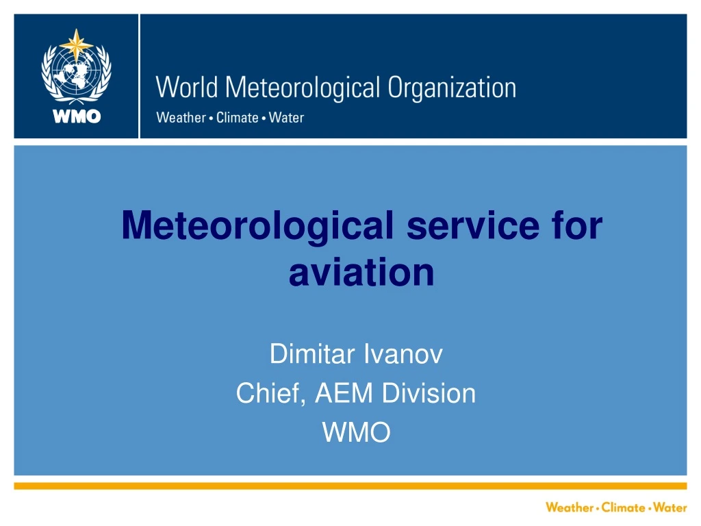 meteorological service for aviation