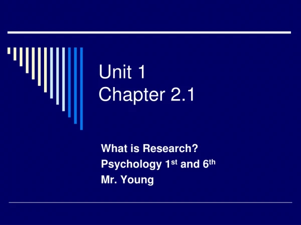Unit 1 Chapter 2.1