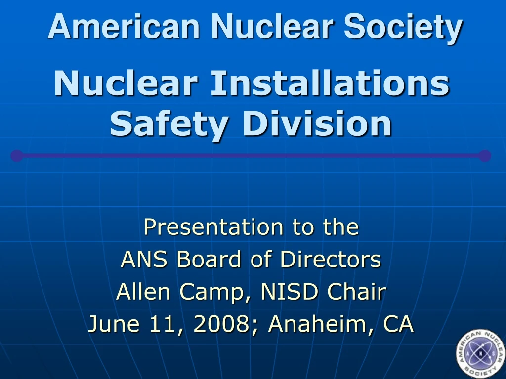 american nuclear society