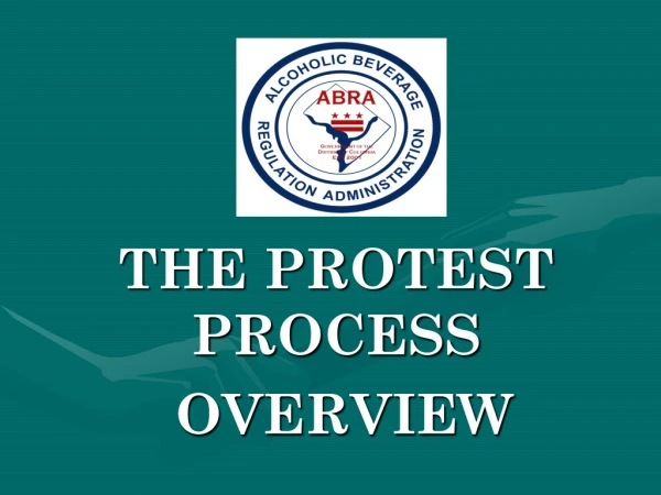 THE PROTEST PROCESS  OVERVIEW