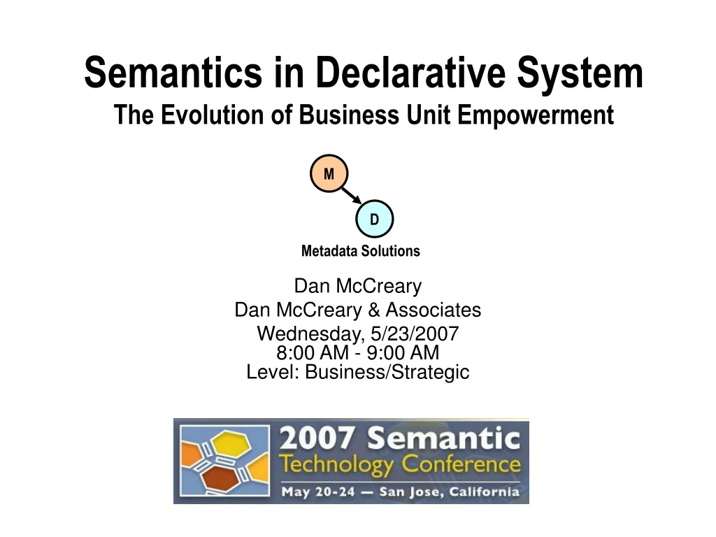 semantics in declarative system the evolution of business unit empowerment