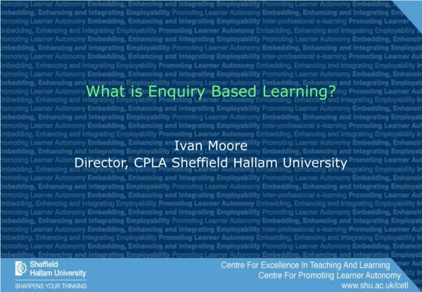What is Enquiry Based Learning?