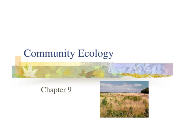 Community Ecology