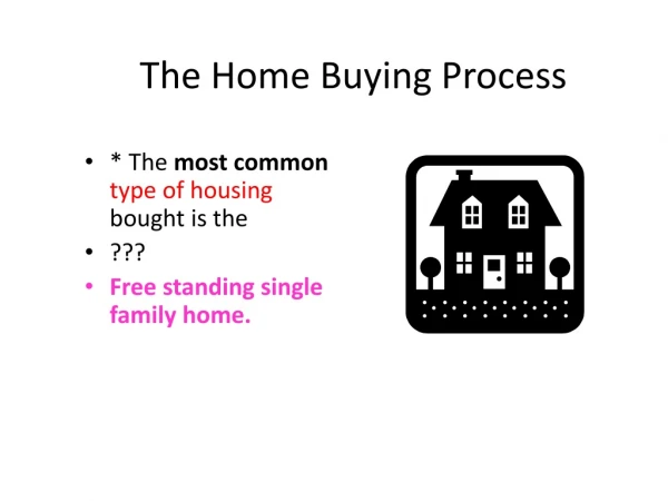 The Home Buying Process