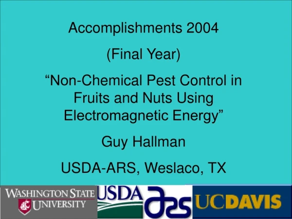 Accomplishments 2004 (Final Year)