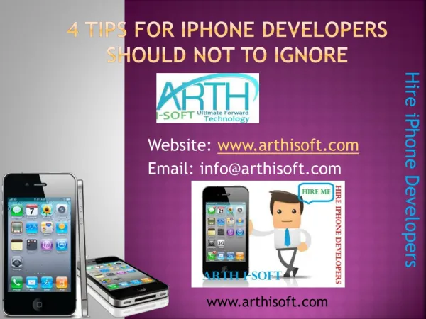 4 Factors iPhone Developers Have Not to Ignore