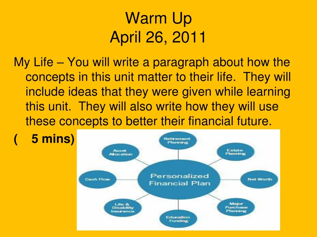 warm up april 26 2011