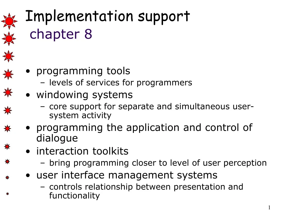 PPT - Implementation Support Chapter 8 PowerPoint Presentation, Free Download - ID:9201322