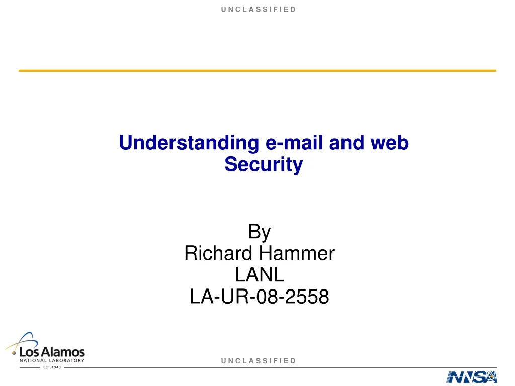 understanding e mail and web security