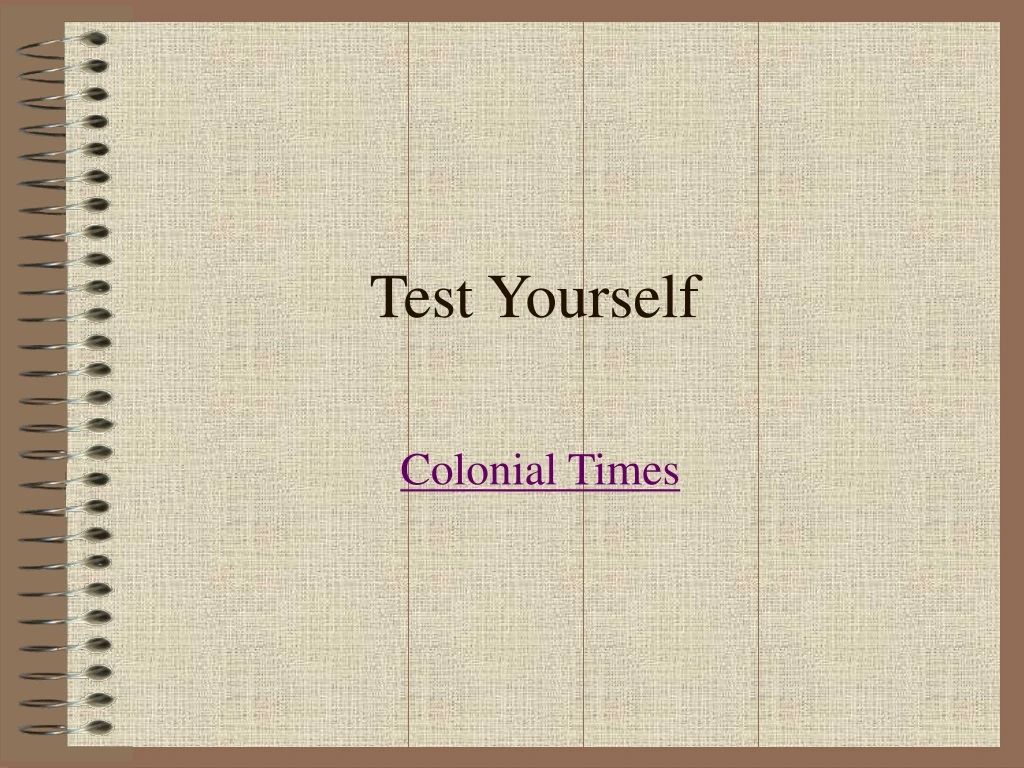 test yourself