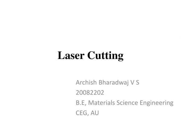 Laser Cutting