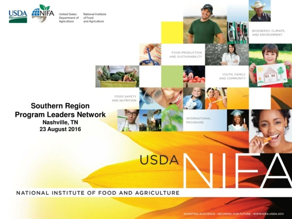 Southern Region Program Leaders Network Nashville, TN 23 August 2016