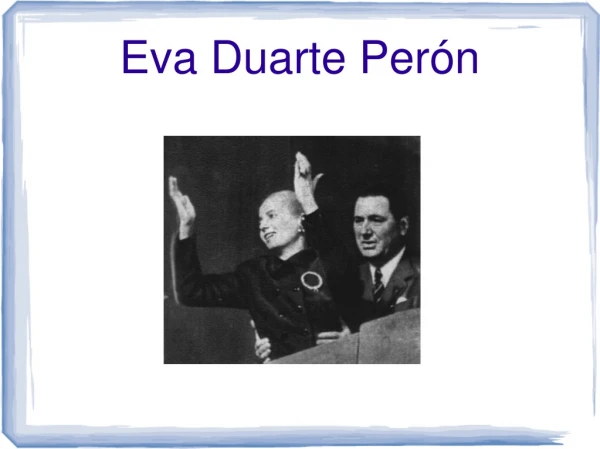 Eva Duarte Per ón