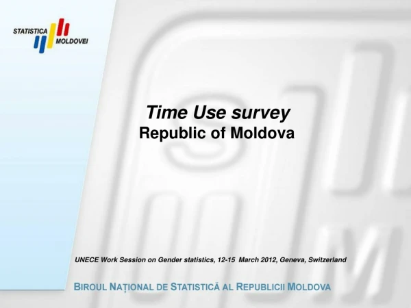 Time Use survey Republic of Moldova