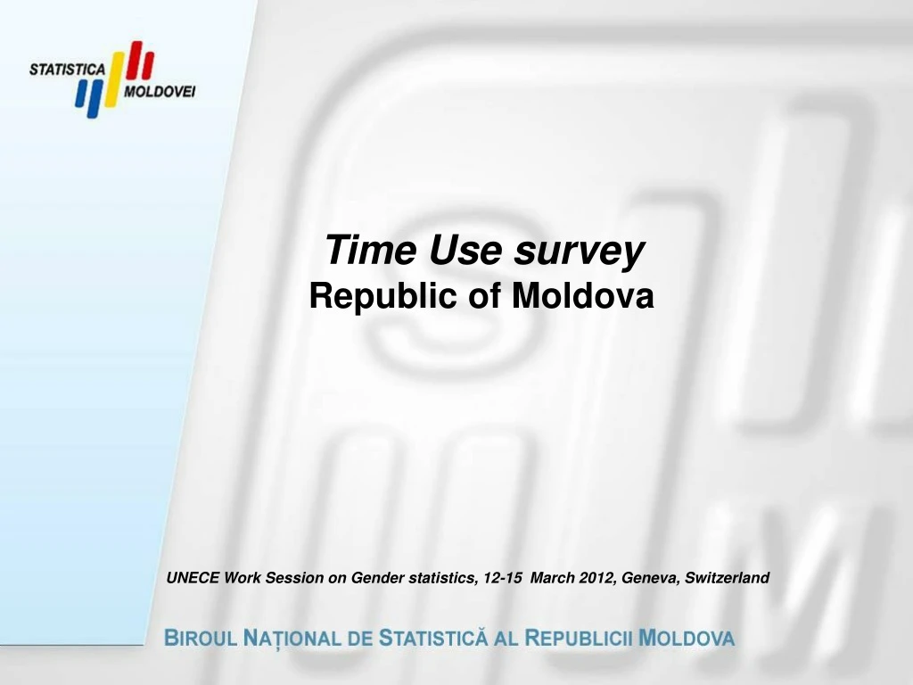 time use survey republic of moldova