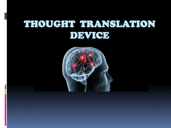 Thought  Translation Device